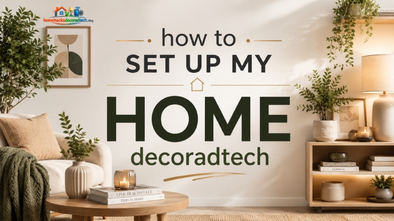 how to set up my home decoradtech